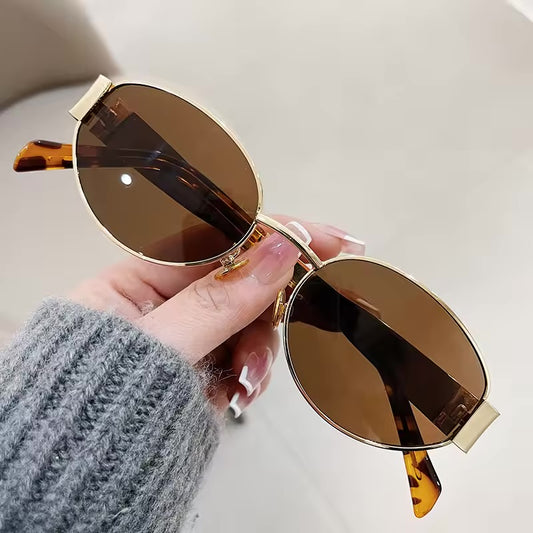 Darla Luxe Oval - Gold/Tea